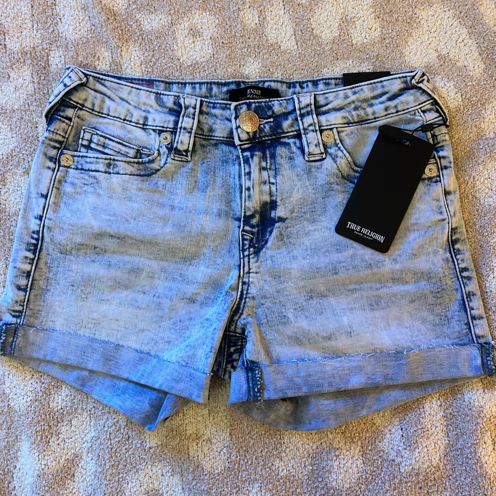 True Religion Jennie Curvy Mid Rise Short